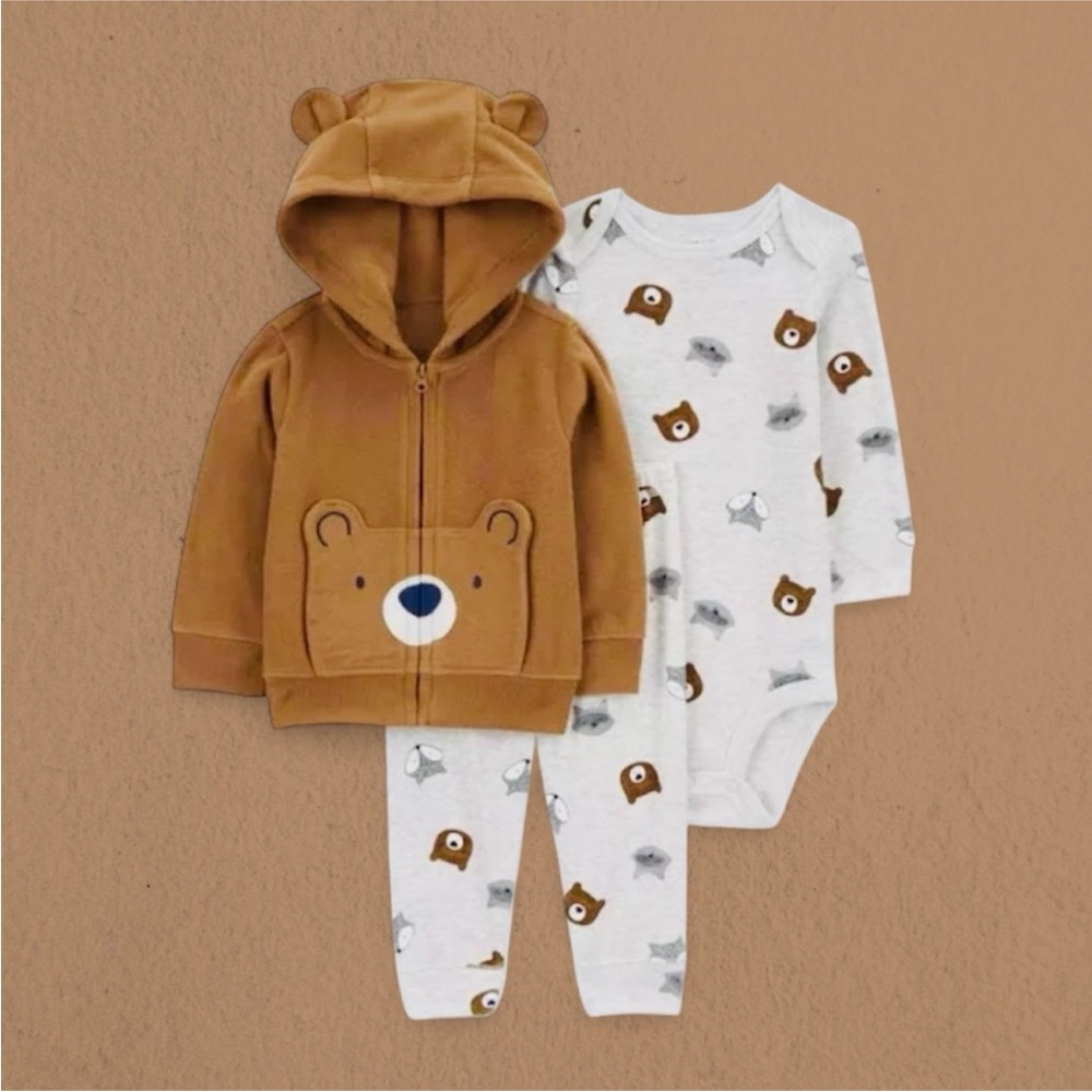 Carters Baby Boy Bear Outfit - 9 months